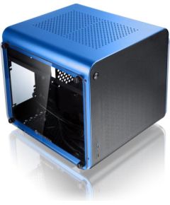 Raijintek METIS EVO TG Mini–ITX case, Tempered Glass – blue Datoru korpusi