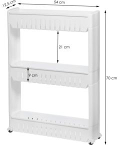 Мобильный шкаф на колёсах – 3‑х полочный контейнер Springos HA1010 Мебель для прихожей