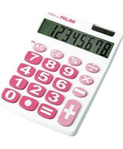 Kalkulator Milan Kalkulator 8 pozycji duĹĽe klawisze biaĹ‚o-rĂłĹĽowy Новости - Для офиса