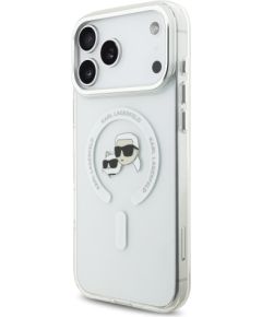 Karl Lagerfeld IML K&CH Heads Metal Frame MagSafe Case Защитный чехол для iPhone 17 Pro Max / прозрачный Чехлы - альтернативные