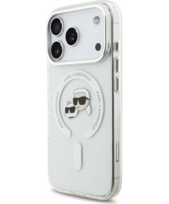 Karl Lagerfeld IML K&CH Heads Metal Frame MagSafe Case Защитный чехол для iPhone 17 Pro / прозрачный Чехлы - альтернативные