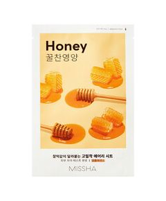 Missha Honey Airy Fit Sheet Mask - Vyživující pleťová maska 19.0g Духи и косметика