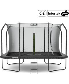 Trampolina ogrodowa Zipro Jump Pro Quadro z siatką wewnętrzną 366 x 244 cm Jaunumi - Sports