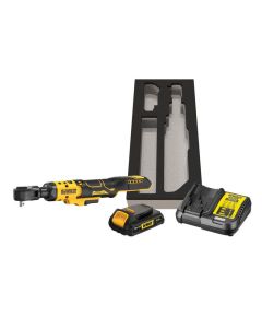 DeWALT cordless ratchet DCF513D1G, 3/8, 18V, screwdriver (yellow/black, XR Li-ion battery 2.0Ah) Trieciena uzgriežņu pistoles ar akumulatoru
