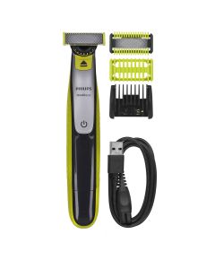 Philips OneBlade Face + Body QP2834/23, 1x Original blade, 1x 360 blade, 5-in-1 comb (1,2,3,4,5 mm), 60 min run time/4hour charging / QP2834/23 Волосы, борода, триммеры для тела