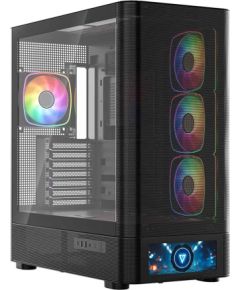 MODECOM Volcano Volcano AQ500 ARGB Midi Black Datoru korpusi