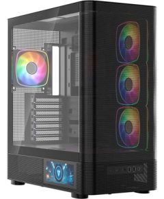 MODECOM Volcano Volcano AQ400 ARGB Midi Black Datoru korpusi