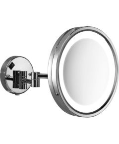 Gedy spogulis ar apgaismojumu Vincent, d=250 mm, 5x palielina, pie sienas, hroms Vannas istabas spoguļi