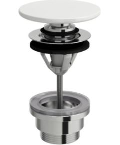 Laufen izlietnes push-open izplūde ar baltu SaphirKeramik vāciņu Sifoni