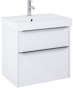 Jika izlietnes un skapīša komplekts Pure, 600x418 mm, h=540 mm, 2A, spīdīgs balts Izlietnes skapis, plaukts