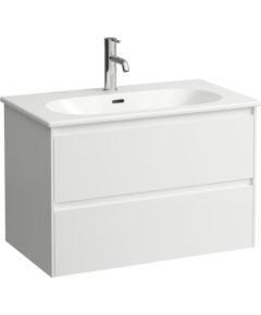 Laufen izlietnes un skapīša komplekts Lua, 800x455 mm, h=525 mm, 2A, spīdīgs balts Izlietnes skapis, plaukts