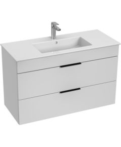 Jika izlietnes un skapīša komplekts Cube, 1000x430 mm, h=607 mm, 2A, balts Izlietnes skapis, plaukts