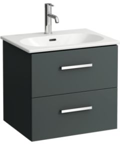 Laufen izlietnes Lua Slim un skapīša Avin komplekts, 600 mm, 2A, traffic grey Izlietnes skapis, plaukts