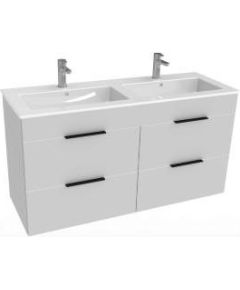 Jika izlietnes un skapīša komplekts Cube, 1200x430 mm, h=607 mm, 4A, balts Izlietnes skapis, plaukts