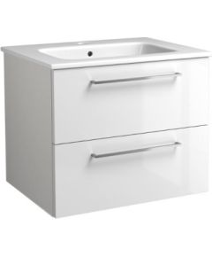 Raguvos Baldai izlietnes un skapīša komplekts Joy, 610x460 mm, h=500 mm, 2A, spīdīgs balts Izlietnes skapis