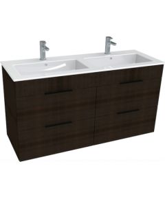 Jika izlietnes un skapīša komplekts Cube, 1200x430 mm, h=607 mm, 4A, dark oak Izlietnes skapis