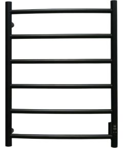 PAX elektriskais dvieļu žāvētājs Salsa, 700x540 mm, 55W, ar taimeri labajā pusē, matēts melns Elektriskie dvieļu žāvētāji