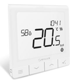 Salus termostats Quantum SQ610 230V, programmējams, balts Silto grīdu sistēmas