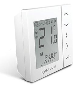 Salus bezvadu termostats VS20WRF, programmējams, balts Silto grīdu sistēmas