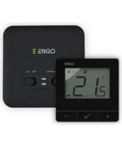 Engo Wi-Fi bezvadu termostats E20i-B, 230V, melns Silto grīdu sistēmas