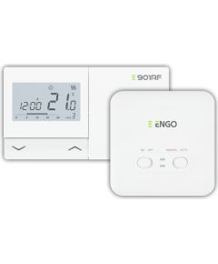 Engo programmējams, bezvadu temperatūras regulators E901-RF, balts Silto grīdu sistēmas