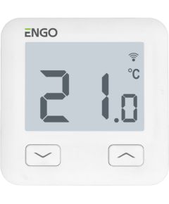 Engo Wi-Fi temperatūras regulators E10-W, 230V, balts Silto grīdu sistēmas