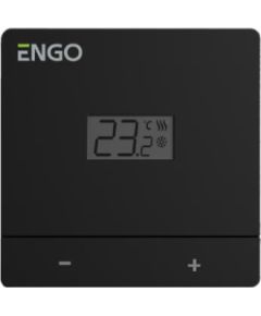Engo neprogrammējams vadu istabas termostats EASY-230B, 230V, melns Silto grīdu sistēmas