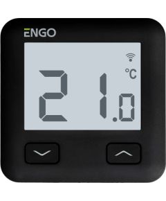 Engo Wi-Fi temperatūras regulators E10-B, 230V, melns Silto grīdu sistēmas