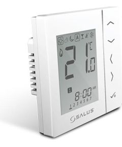 Salus termostats VS30W, programmējams, balts Silto grīdu sistēmas