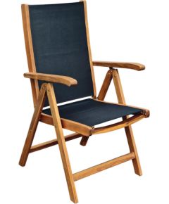 Krēsls FABIOLA melns Dārza galdi