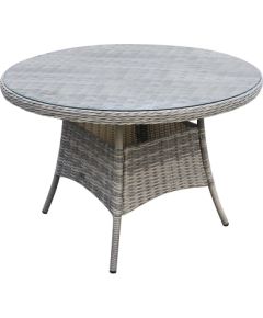 Table TRENTO D110xH73cm, light grey Dārza galdi