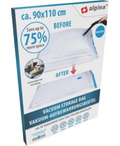 WOREK PRÓŻNIOWY DO PRZECHOWYWANIA UBRAŃ, POŚCIELI 90x110cm ALPINA Jaunumi -Dārzam