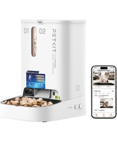 Petkit YumShare Dual-hopper 2, white - Automatic feeder with camera Viedās iekārtas un piederumi