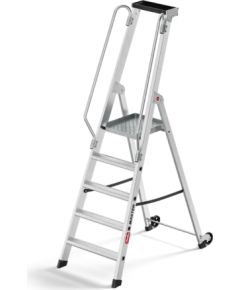 Hailo Мобильная лестничная платформа Master P80 / алюминиевая / 5 ступеней Лестницы / подмости