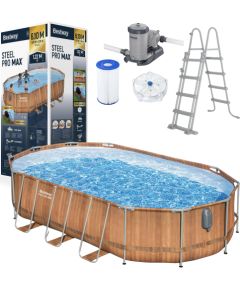 Bestway 56719 Power Steel Frame Pool 610 x 366 x 122 cm Бассейны