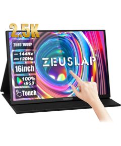 ZEUSLAP P16KT - 144Hz | 2.5K | IPS | 16" portable monitor LED / LCD мониторы
