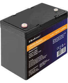 Qoltec LiFePO4 litija Akumulators 12.8V | 100Ah | 1280Wh | BMS UPS стабилизаторы напряжения