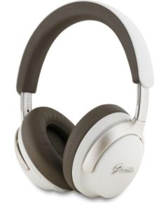 Guess   PU Leather Script Logo ANC/ENC Wireless Headphone Beige Наушники