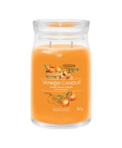 Yankee Candle Farm Fresh Peach Signature Candle (farm fresh peach) 567.0g Telpu aromāti