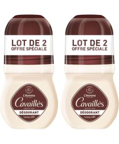 Set Duo, Roge Cavailles, L'Homme, 48h Protection, Deodorant Roll-On, For Men, 2 pcs, 50 ml Дезодоранты