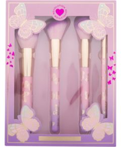 Makeup Revolution Butterfly / Brush Set 1pc Dekoratīvā kosmētika