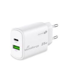 POWER ADAPTER USB/USB-C 25W/FAST MRMA112-2 MEDIARANGE Jaunumi - Viedierices