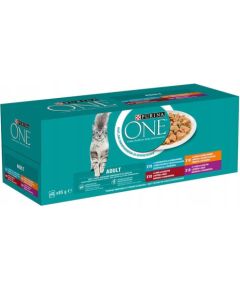 PURINA ONE Multipack Adult Cat mix 40x85g Kaķu konservi
