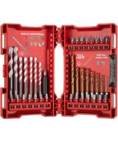 Urbju un skrūvgriežu uzgaļu komplekts Milwaukee 4932479854; 39 gab. Piederumi urbjiem