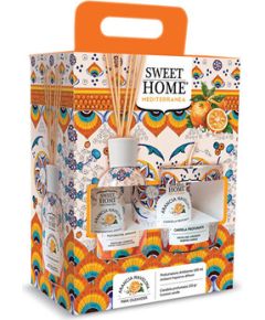 Sweet Home Collection Navelina Orange Set - Dárková sada aroma difuzéru se svíčkou Духи и косметика
