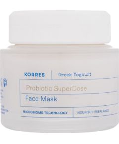 Korres Greek Yoghurt / Probiotic SuperDose Face Mask 100ml Sejas kopšana