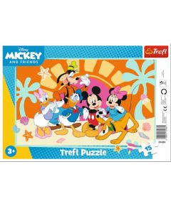 TREFL DISNEY ППазл в рамке Микки-Маус, 15 шт. Пазлы