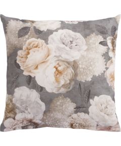 Подушка HOLLY 45x45см, серые цветы Новинки Для дома и сада 