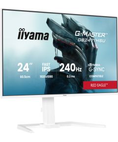 Iiyama G-MASTER GB2471HSU-W1 (60.5 cm (23.8 inches), white (matt), FullHD, Fast-IPS, HDMI, DP, G-Sync comp., USB hub, 240Hz panel) Televizori