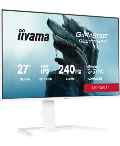 Iiyama G-MASTER GB2771HSU-W1 (68.6 cm (27 inches), white (matt), FullHD, Fast-IPS, HDMI, DP, G-Sync comp., USB hub, 240Hz panel) Televizori